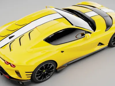 Ferrari 812 Competizione 2021 3D model