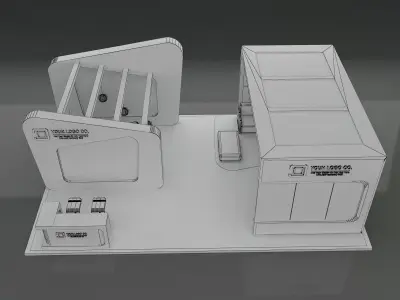 Booth Exhibition Stand a649a  3D model