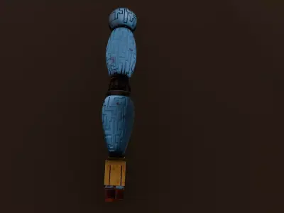 Robotic Arm 3D Game Ready Asset Low-poly 3D model
