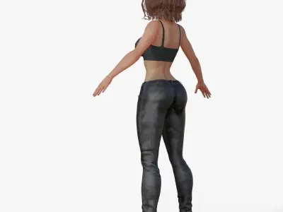 Sporty Woman 3D model