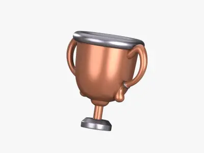 Trophy 3D Illustration 3D model