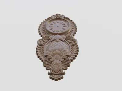 Wooden Clock Decor 3D print model get