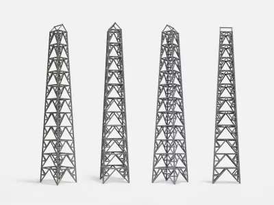 sci fi Mast 7 3D model