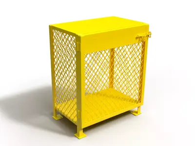 3D model of a box for a gas cylinder 3D model