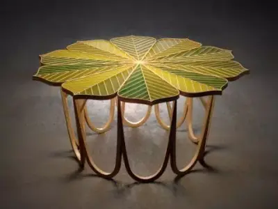 Coffee Table Flower 3D model
