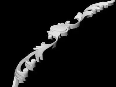 Central decor ornament for furniture 3D model shop