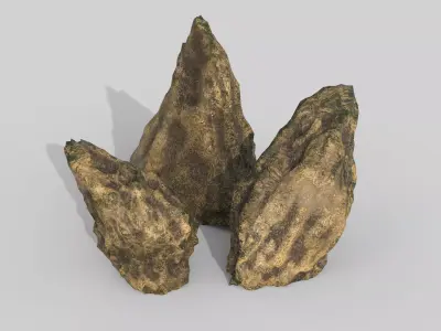 Aquarium Stones V1 3D model