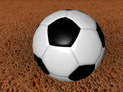 Balls sports Low-poly 3D model