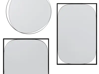 Wall Mirror Bonita by Kare Design 3D model