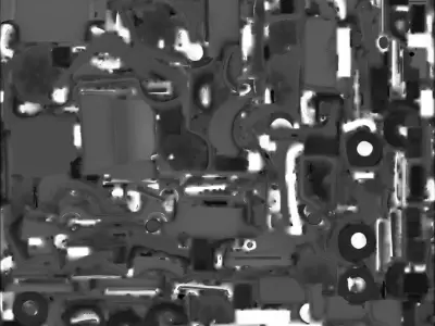 Christmas Patrol Car 3D Model Whimsical Holiday Vehicle Low-poly 3D model