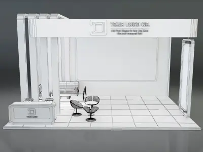 Booth Exhibition Stand a637b 3D model