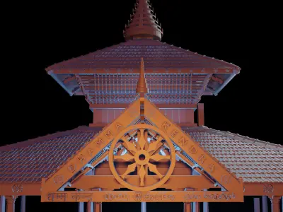 Temple kerala style 3D model