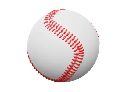 Baseball 3D model get