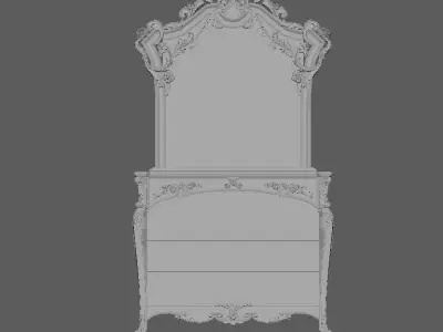 cabinet with mirror 3D model