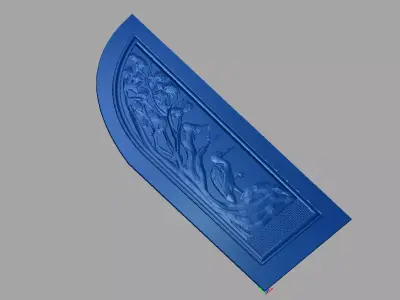 Luxury Classic door tree design 12 3D model