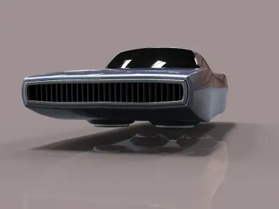 Flying Dodge Charger 3D model