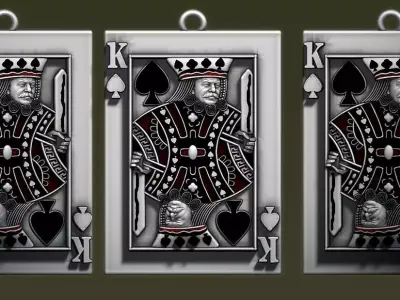  Skins King of Spades 3D model