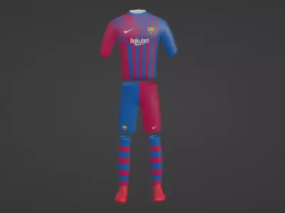 Barcelona Sportwear Low-poly 3D model
