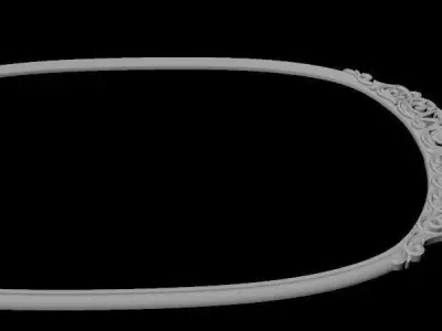 cabinet and mirror 3D model