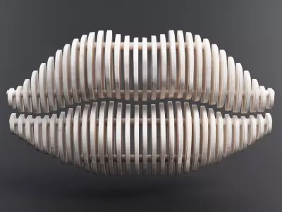 Lips Wall Decor Free 3D model