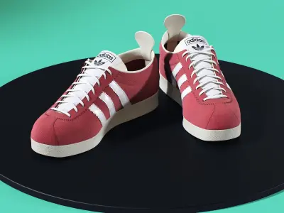 Adidas Gazelle Vintage Shoes 3D model