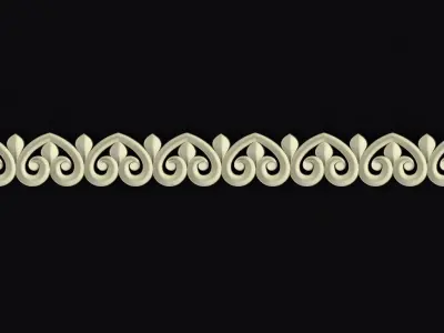 Central decor ornament for furniture 3D model 132