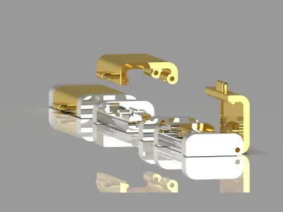 gold lock gl0009 3D print model