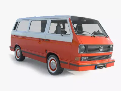 Volkswagen Transporter Passenger Van T3 3D model