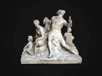 Loire et Loiret Low-poly 3D model