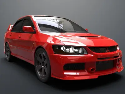 Mitsubishi lancer evolution IX 3D model