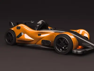 CONCEPT SPORT CAR COPPER CARBON 3D model 2022 3D model