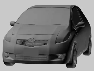 toyota vitz-Yaris 3doors 3D model