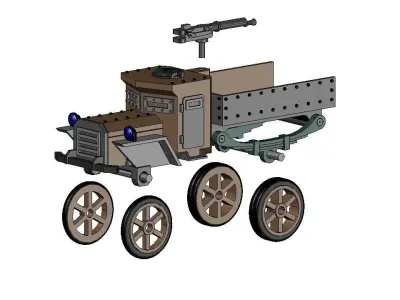 ARMORED TRUCK 3D print model