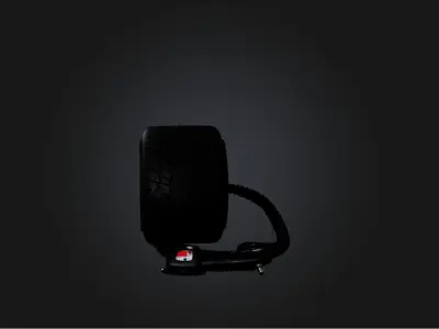 Tire inflator Low-poly 3D model