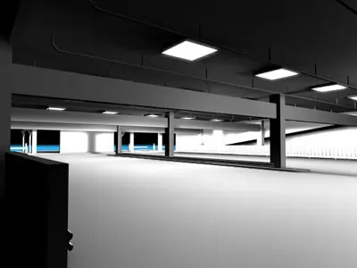 Car parking building 3D model