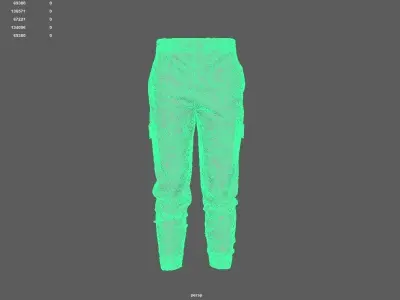 Pants for Game  Low-poly 3D model