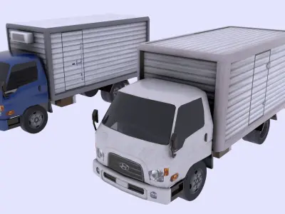 Hyundai Mighty Low-poly 3D model