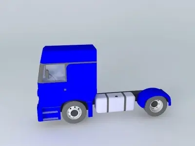 Truck semi Free 3D model