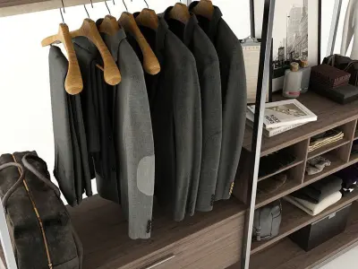 Collection Clothes and Shoes 3D model