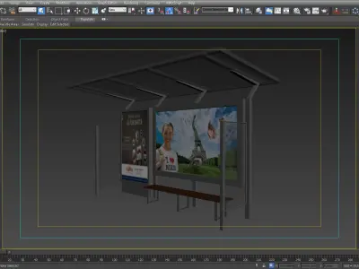 BUS STATION 5 3D model