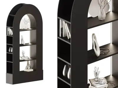 Noir Triumph Bookcase 3D model