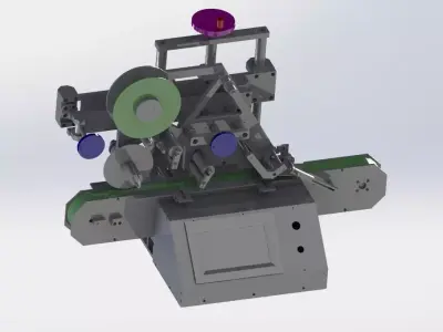 Table type labeling machine 3D model