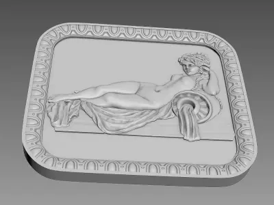 Bas-relief 3D Model for CNC 3D model