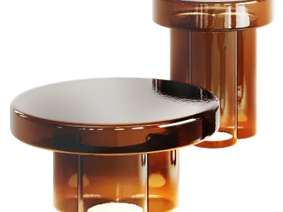 Miniforms SODA Glass Luxury Coffee Table 3D model