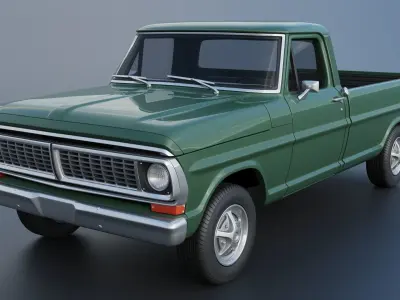 F-100 Camper 1970 3D print model
