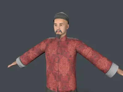 man avatar Low-poly 3D model