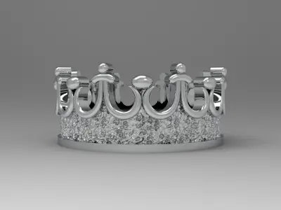 CROWN RING 3D print model