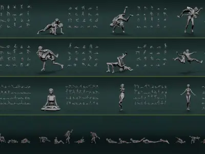 1500 Sport Figure Collection 3D Model Pack