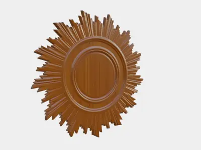 Wooden Clock Decor 3D print model 3