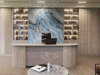 Executive Office Room Design 3D model